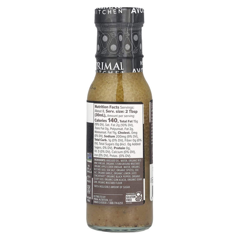 Primal Kitchen, Масло и уксус, винегрет и маринад с маслом авокадо, 236 мл (8 жидк. унц.) (Товар снят с продажи) 
