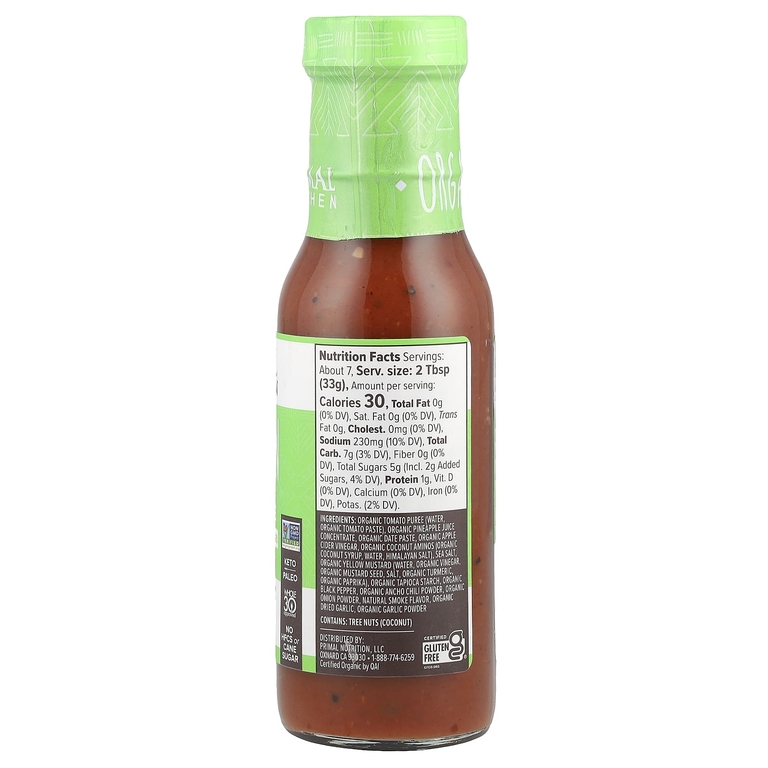 Primal Kitchen, Соус для барбекю по-гавайски, 241 г (8,5 унции)