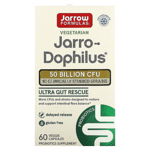 Jarrow Formulas, смесь пробиотиков, 50 млрд КОЕ, 60 растительных капсул