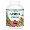 Natural Factors, фруктовые жевательные таблетки с витамином C, тропические фрукты, 500 мг, 90 жевательных таблеток