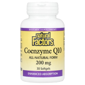 Natural Factors, коэнзим Q10, 200 мг, 30 капсул