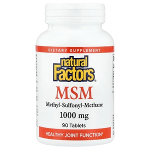 Natural Factors, МСМ, 1000 мг, 90 таблеток