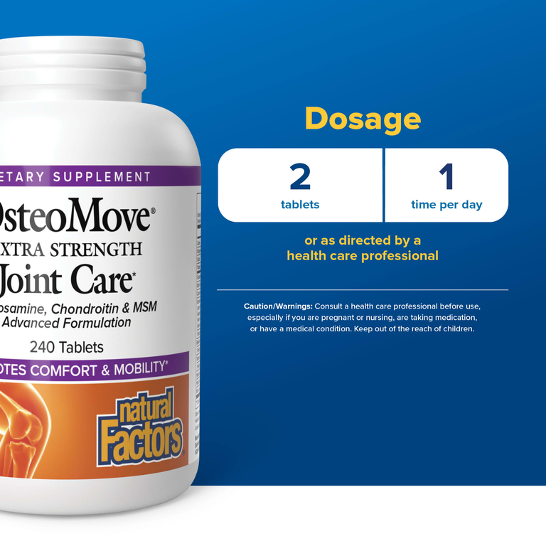 Natural Factors, OsteoMove®, средство для поддержки суставов, 240 таблеток