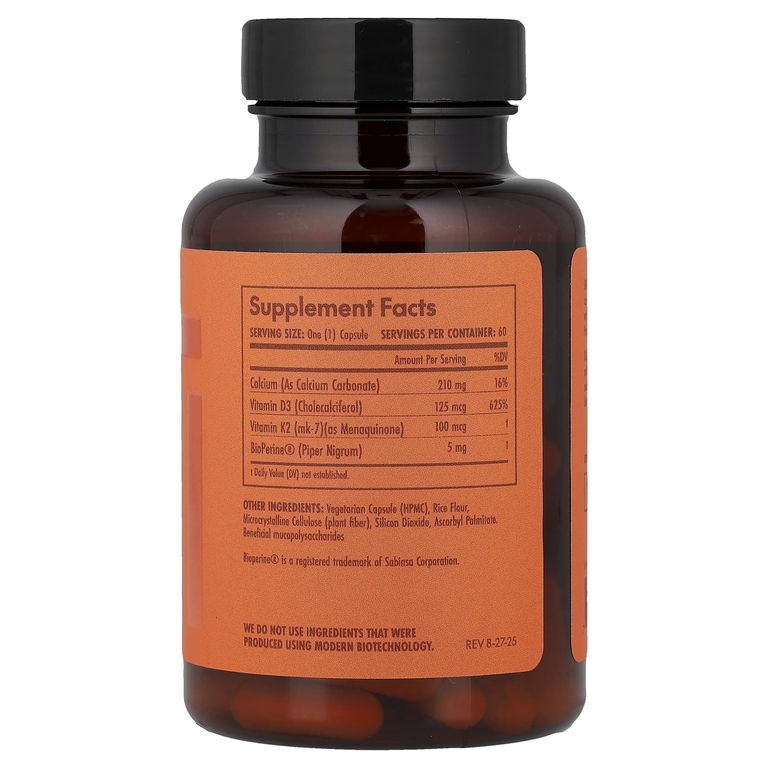 Olympian Labs, витамин K2 и D3, 60 капсул