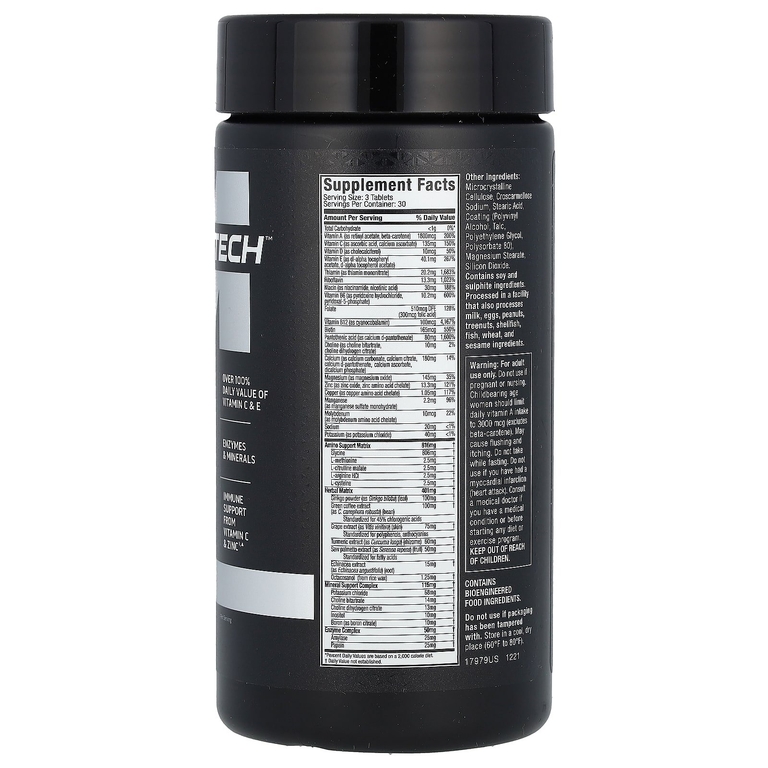 MuscleTech, Platinum Multivitamin, мультивитамины, 90 таблеток