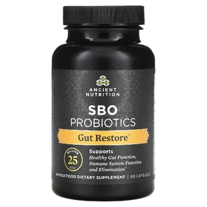 Ancient Nutrition, SBO, пробиотики, 25 млрд КОЕ, 60 капсул