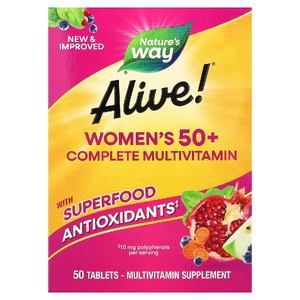 Nature's Way, Alive!®, комплекс мультивитаминов для женщин старше 50 лет, 50 таблеток