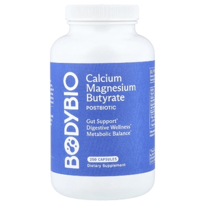 BodyBio, бутират кальция и магния, 250 капсул
