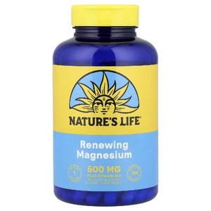 Nature's Life, восстанавливающий магний, 180 вегетарианских капсул