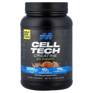 MuscleTech, Cell Tech, креатин, пунш из тропических цитрусов, 1,36 кг (3 фунта)