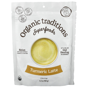Organic Traditions, Superfoods, латте с куркумой, 150 г (5,3 унции)