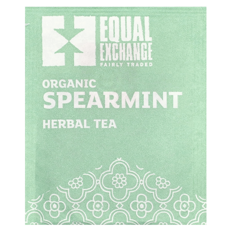 Equal Exchange, органическая кудрявая мята, травяной чай, без кофеина, 20 чайных пакетиков, 28 г (0,99 унции)