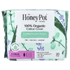 The Honey Pot Company, органический охлаждающий травяной настой, подушечки с крылышками, обычные, 20 шт.