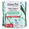 The Honey Pot Company, прокладки с крылышками с травами, ночные для послеродового периода, 12 шт.