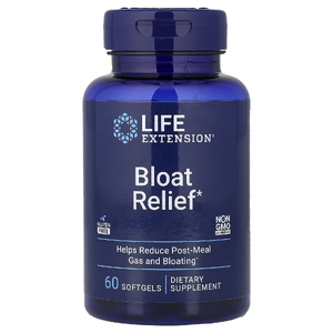 Life Extension, Средство от вздутия живота, 60 мягких таблеток
