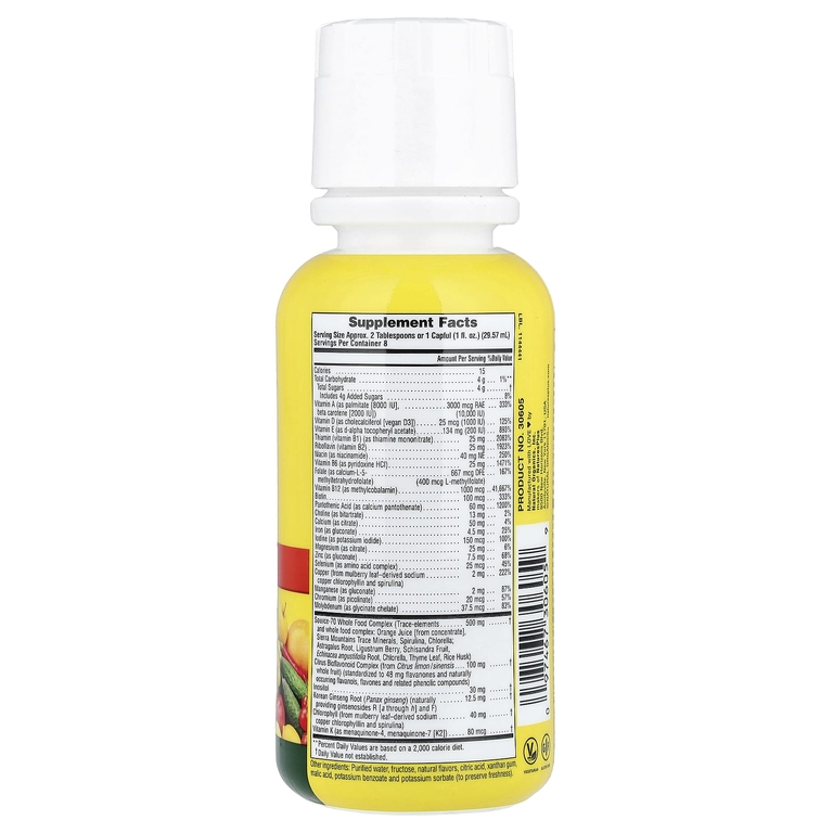 NaturesPlus, Source of Life, оригинальная жидкая добавка с мультивитаминами и минералами, вкусные тропические фрукты, 236,56 мл (8 жидк. унций)