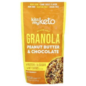 Kiss My Keto, гранола, арахисовая паста и шоколад, 270 г (9,5 унции)