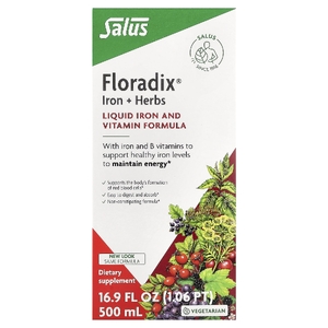 Floradix, Floradix, железо и травы, 500 мл (17 жидк. унц.)