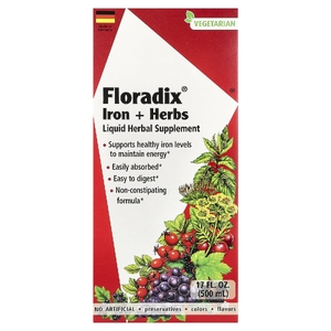 Floradix, Floradix, железо и травы, 500 мл (17 жидк. унц.)