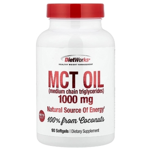 DietWorks, Масло MCT, 1000 мг, 90 мягких таблеток