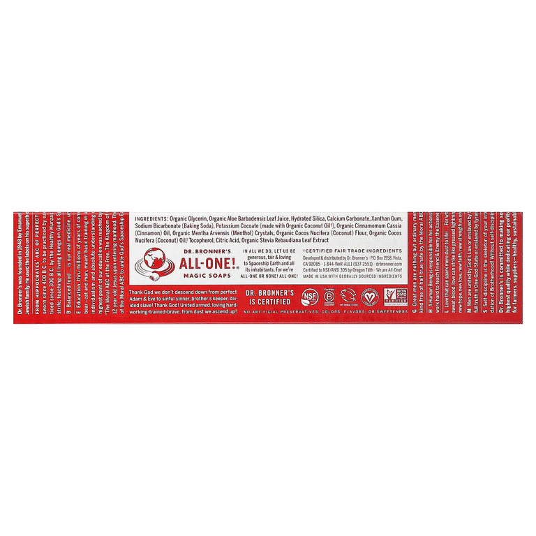 Dr. Bronner's, All-One Toothpaste, корица, 140 г (5 унций)