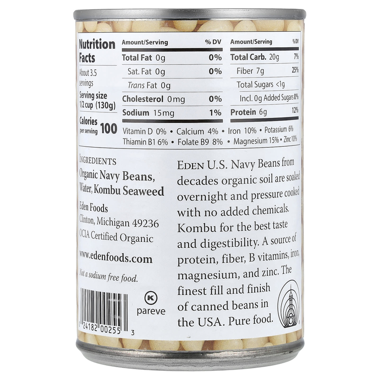 Eden Foods, органическая фасоль, 425 г (15 унций)