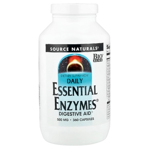 Source Naturals, Daily Essential Enzymes®, 500 мг, 360 капсул