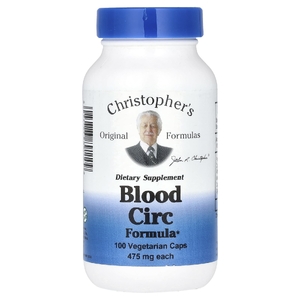 Christopher's Original Formulas, средство для кровообращения, 100 вегетарианских капсул