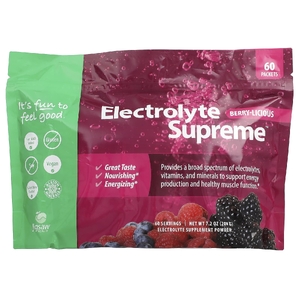 Jigsaw Health, Electrolyte Supreme™ с ягодами и ягодами, 60 пакетиков по 3,4 г