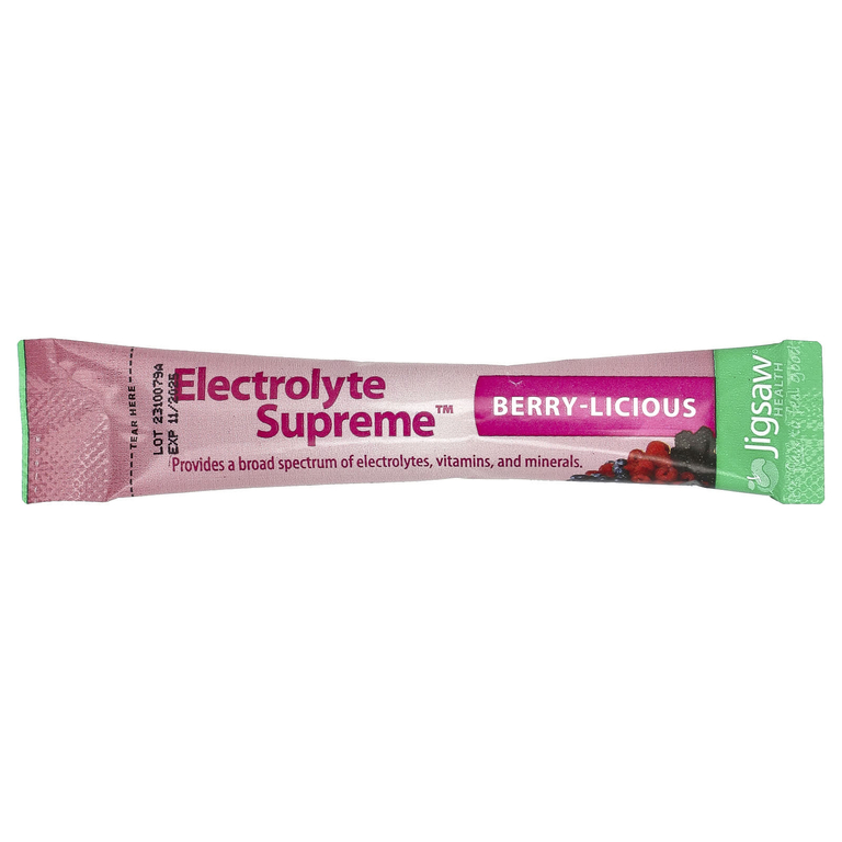 Jigsaw Health, Electrolyte Supreme ™, ягодный вкус, 60 пакетиков по 5,4 г