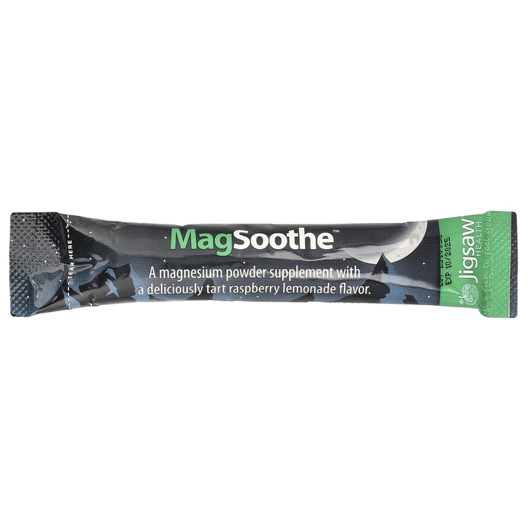 Jigsaw Health, MagSoothe ™, терпкий малиновый лимонад, 60 пакетиков по 5,5 г