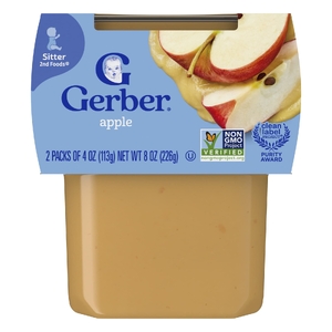 Gerber, 2nd Foods®, Sigma, со вкусом яблока, 2 шт. в упаковке, 113 г (4 унции)