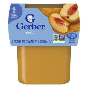 Gerber, 2nd Foods®, Sutter, персик, 2 упаковки по 113 г (4 унции) (Товар снят с продажи) 