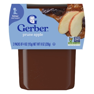 Gerber, 2nd Foods®, Sutter, яблоко в черносливе, 2 шт. в упаковке, 113 г (4 унции) (Товар снят с продажи) 
