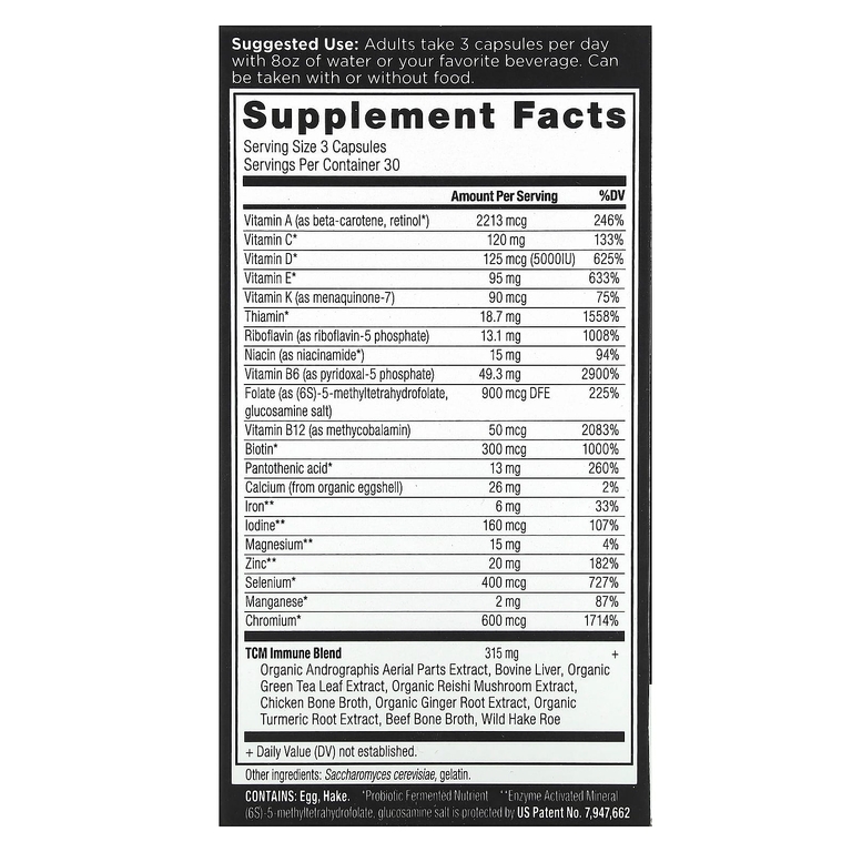 Ancient Nutrition, Ancient Multi, добавка для иммунитета, 90 капсул
