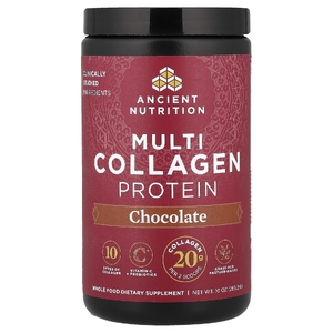 Ancient Nutrition, Multi Collagen Protein, шоколад, 10 унций (283,2 г)