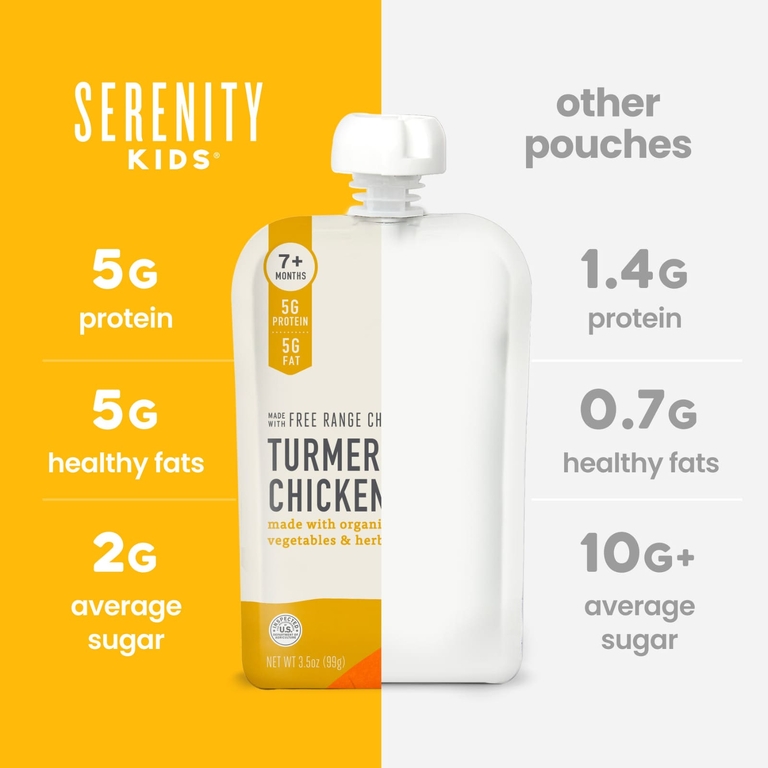Serenity Kids, куркума с органическими овощами и травами, для детей от 7 месяцев, 99 г (3,5 унции) (Товар снят с продажи) 