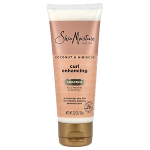 SheaMoisture, cмузи для идеальных локонов, протеины шёлка и масло нима, кокос и гибискус, 90 г (3,2 унции)