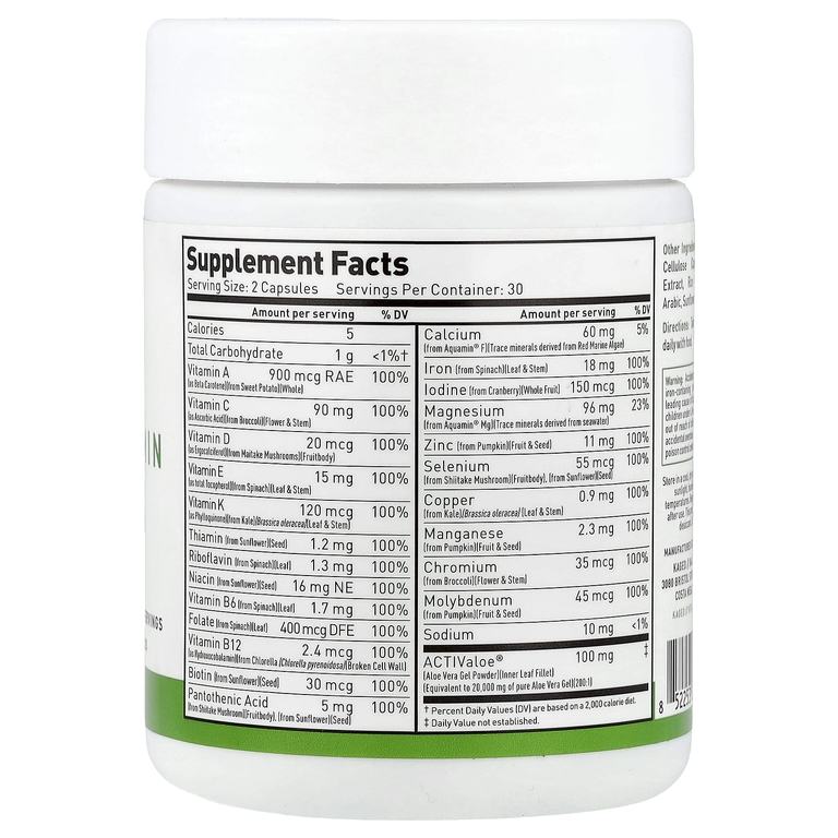 Kaged, MultiVitamin, 60 растительных капсул