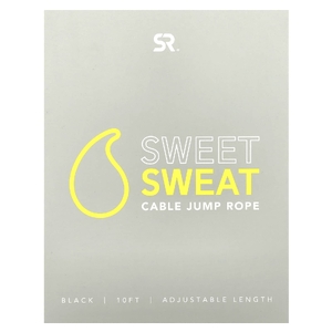 Sports Research, Sweet Sweat, канатная скакалка, черный, 1 скакалка