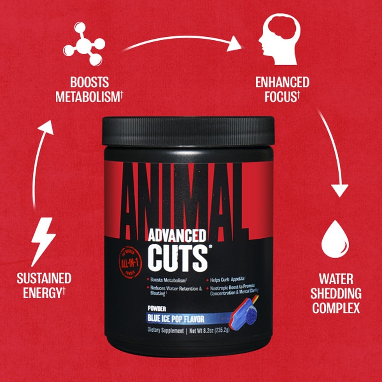 Animal, Advanced Cuts®, порошок с голубым льдом, 235,2 г (8,2 унции)