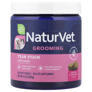 NaturVet, добавка для ухода за глазами, с лютеином, для собак и кошек, бекон и курица, 120 жевательных таблеток, 264 г (9,3 унции)