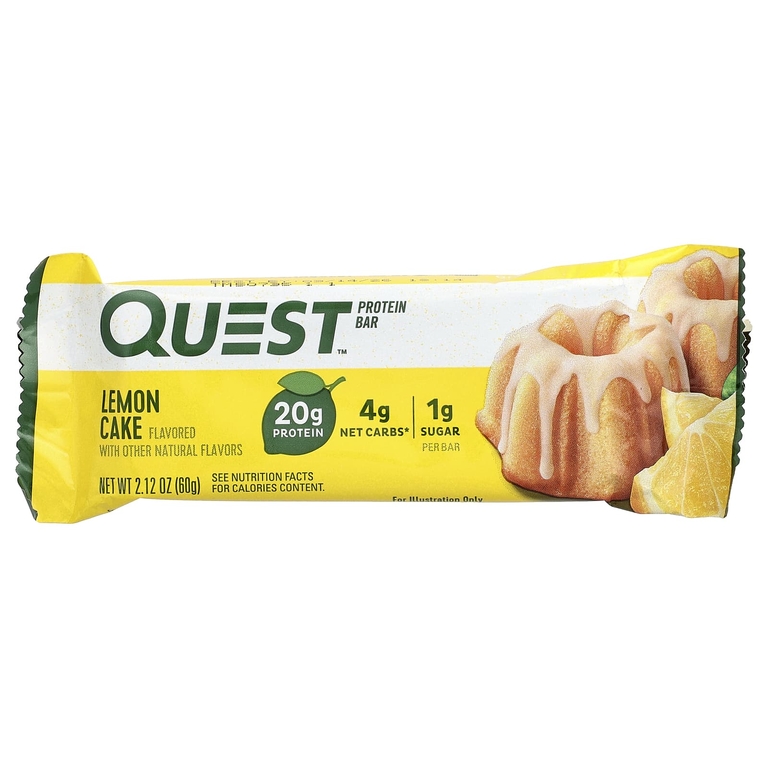Quest Nutrition, протеиновый батончик, вкус лимонного пирога, 12 батончиков, 60 г (2,12 унции) каждый