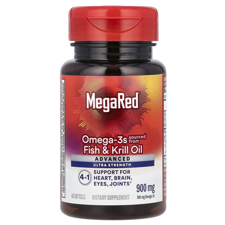 Schiff, MegaRed®, улучшенный комплекс омега-3 4 в 1, сверхсильный эффект, 900 мг, 40 мягких таблеток