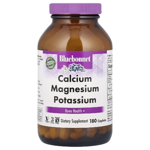 Bluebonnet Nutrition, кальций, магний и калий, 180 капсул