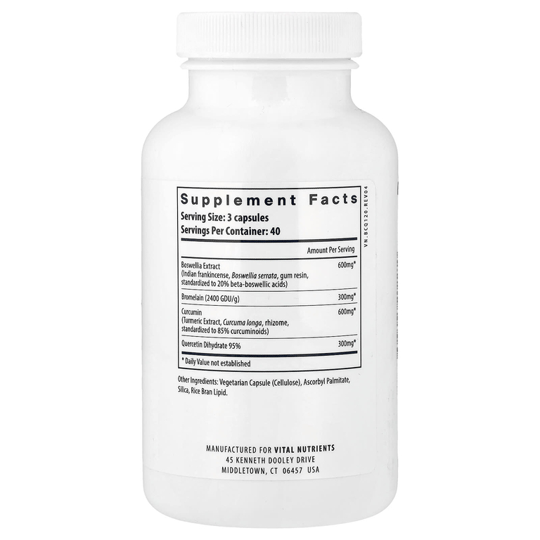 Vital Nutrients, BCQ, 120 веганских капсул