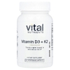 Vital Nutrients, K2-7 + D3, 60 вегетарианских капсул