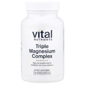 Vital Nutrients, Комплекс тройного магния, 500 мг, 90 веганских капсул (250 мг в 1 капсуле)