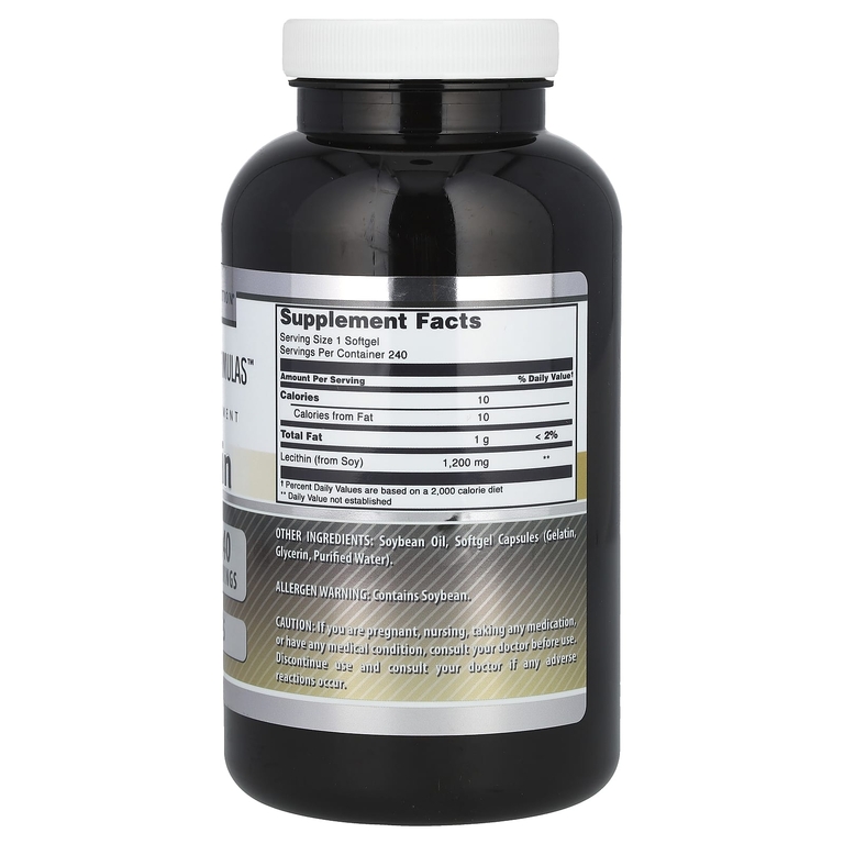 Amazing Nutrition, Лецитин, 1200 мг, 240 мягких таблеток