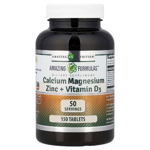 Amazing Nutrition, Amazing Formulas, кальций, магний, цинк и витамин D3, 150 таблеток